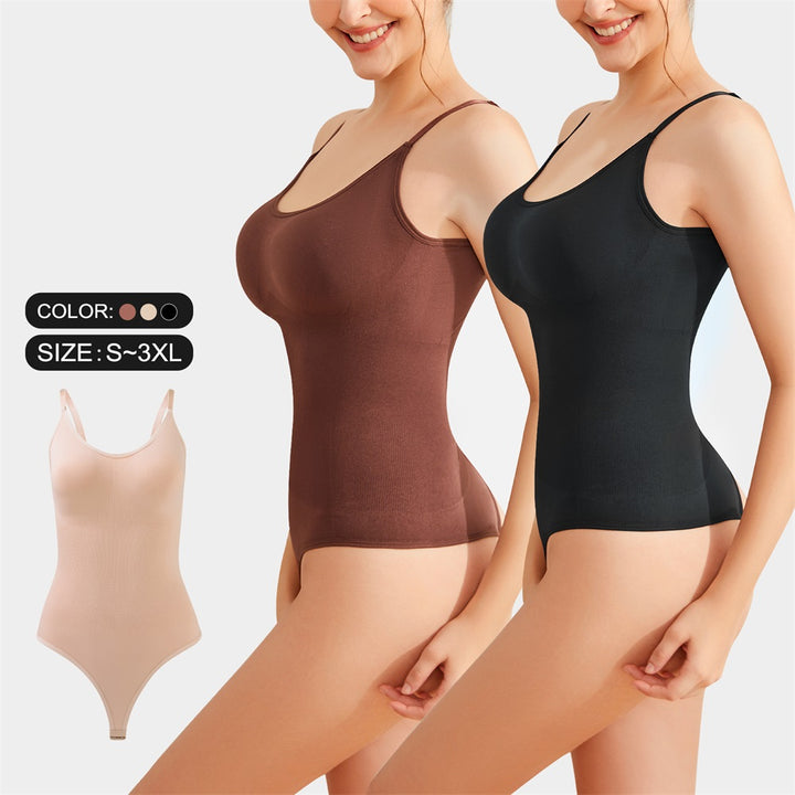 Thong Bodysuit Shapewear Light Tummy Control Corset with Butt Lifter Waist