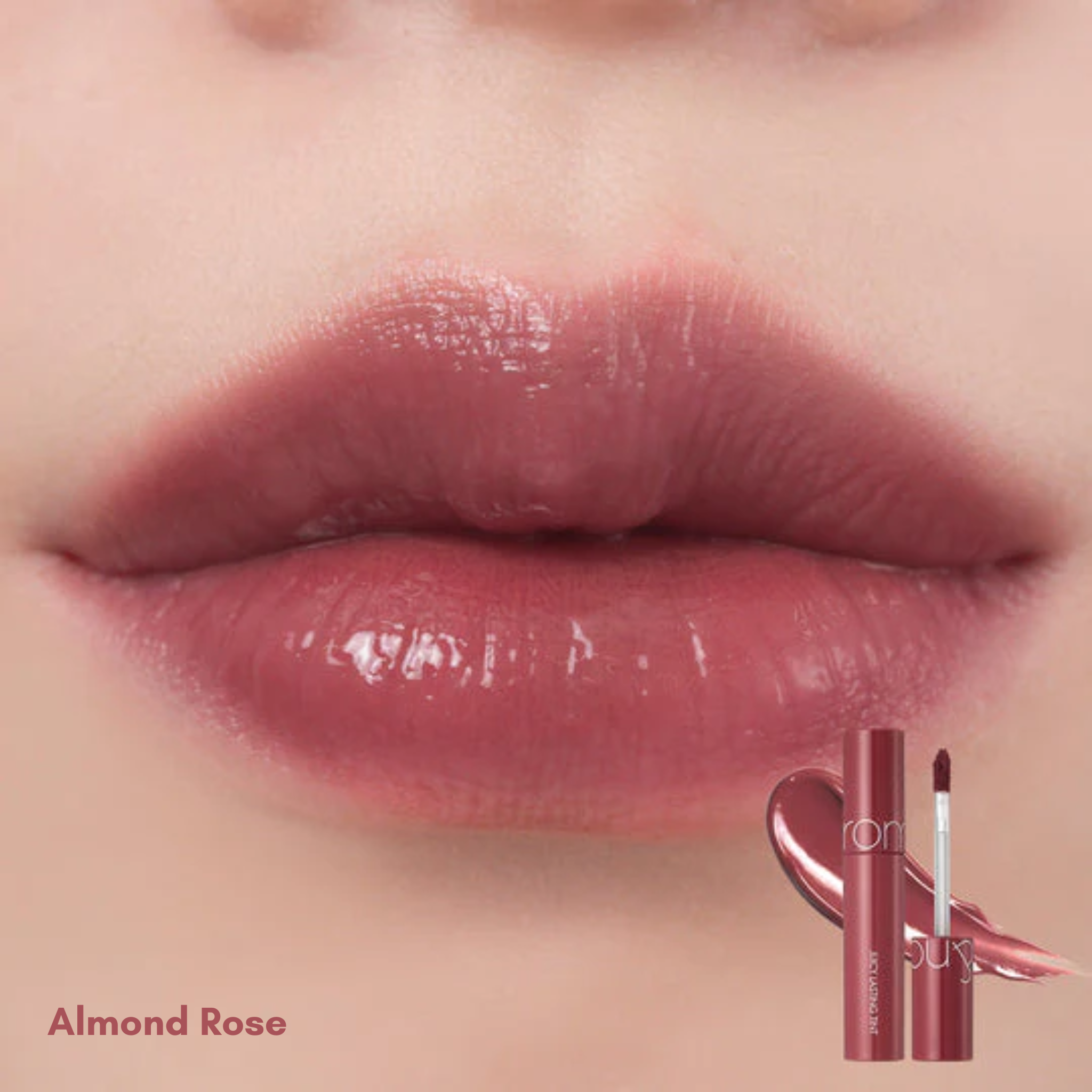 ROM&ND Juicy Lasting Tint - Ripe Fruit Series (4 Colours) almond rose swatch