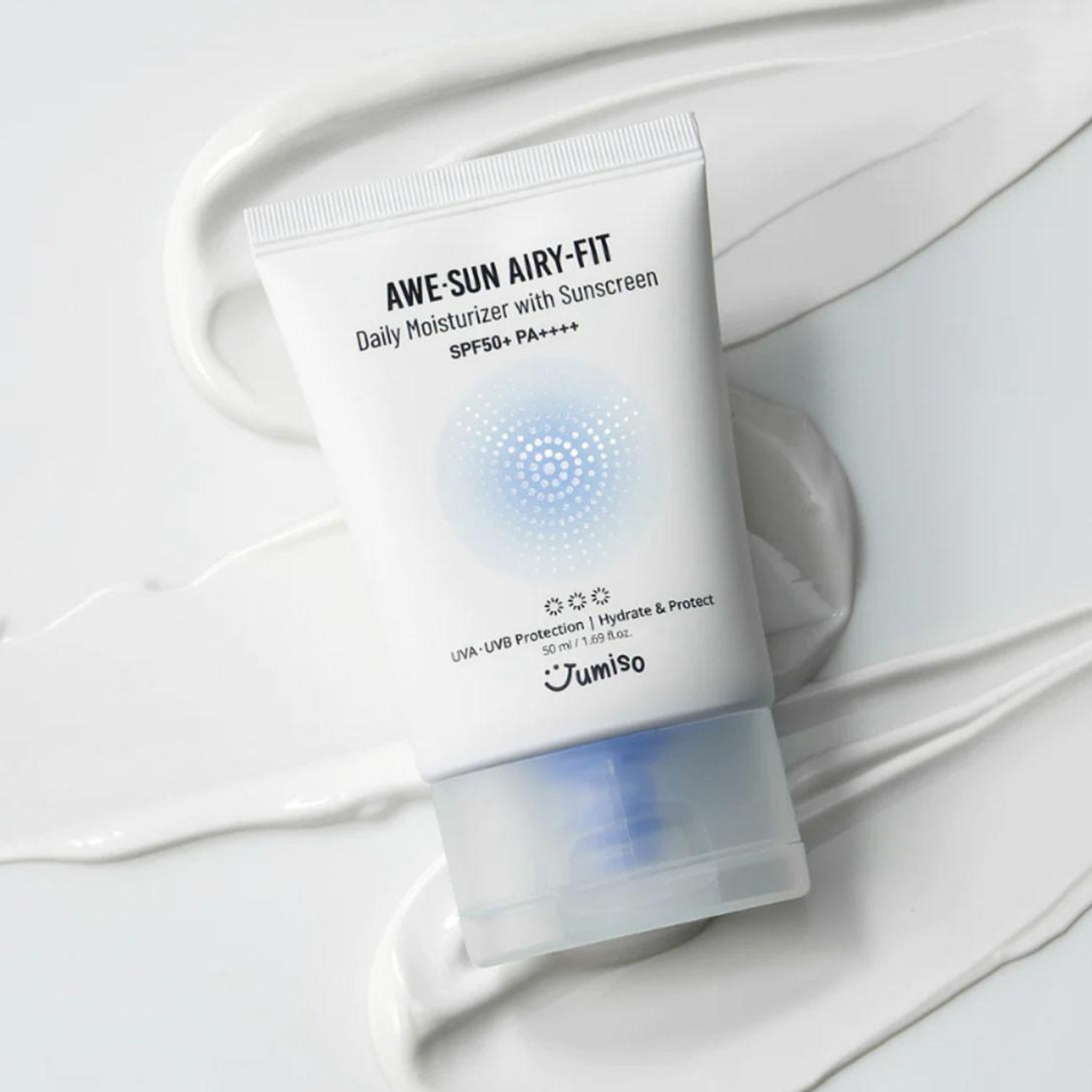 JUMISO Awe-Sun Airy-Fit Daily Moisturiser with Sunscreen SPF (50ml) Texture
