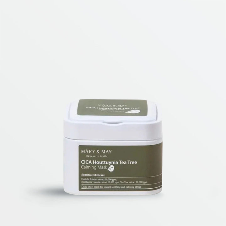 MARY & MAY Cica Houttuynia Cordata Tea Tree Calming Mask (30 pcs)