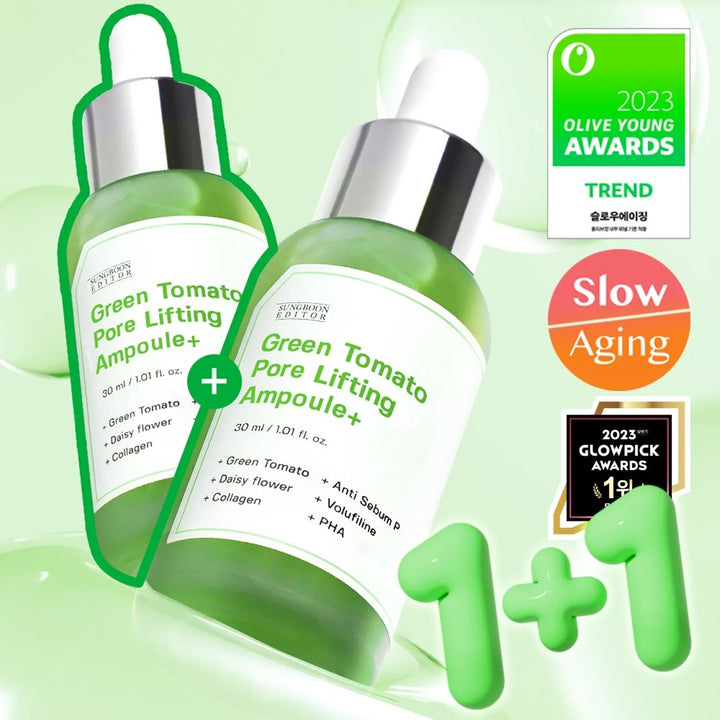 SUNGBOON EDITOR Green Tomato Pore Lifting Ampoule+ 30mL Double Pack