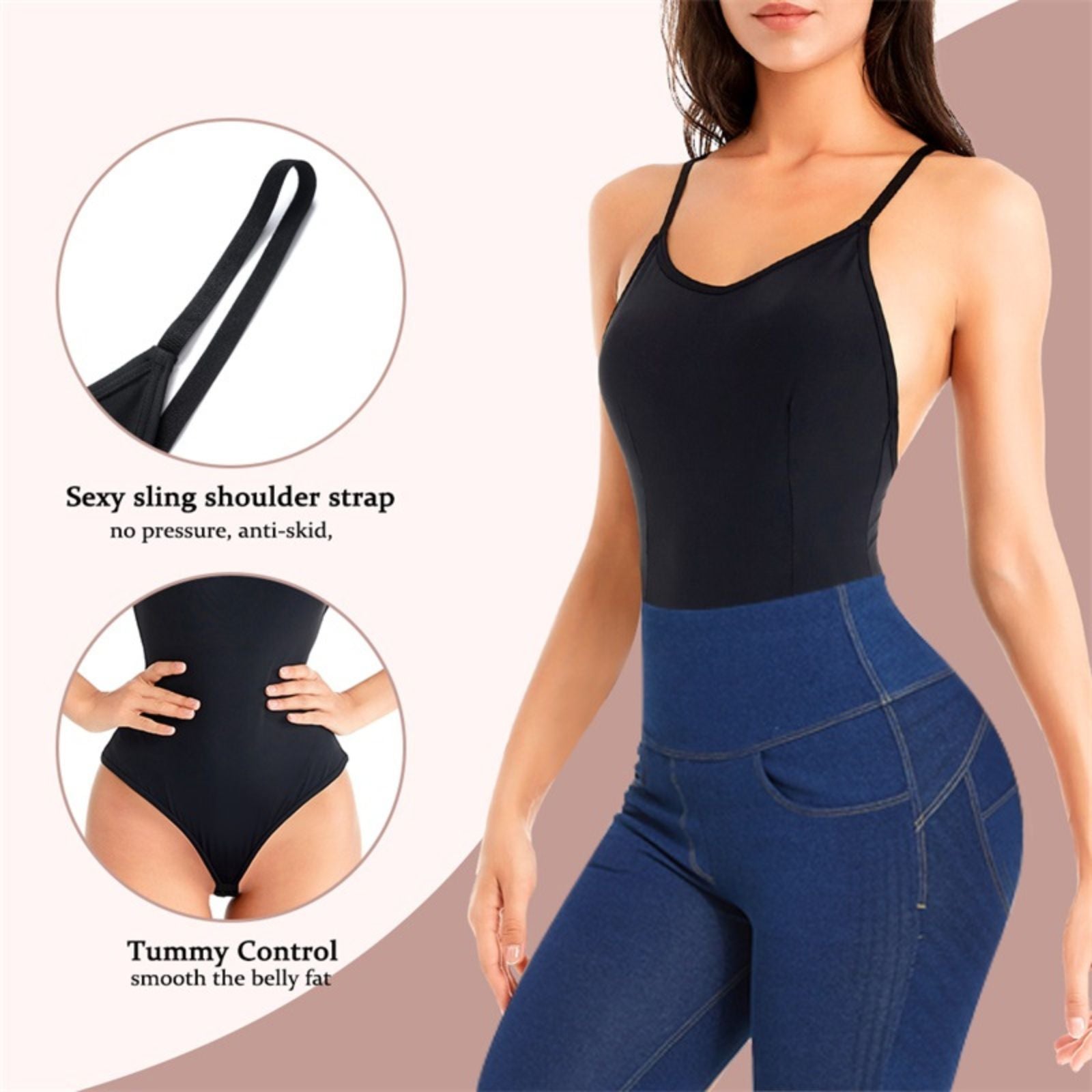 Backless Shapewear Bodysuit | Seamless Waist Trainer | Iamskin.com