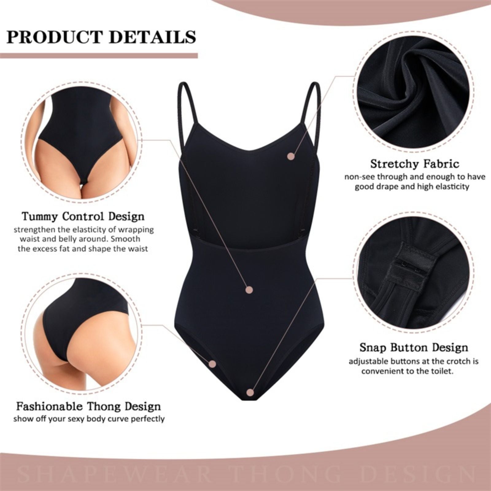 Backless Shapewear Bodysuit | Seamless Waist Trainer | Iamskin.com