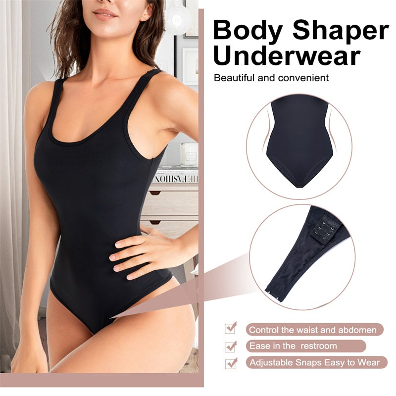 Backless Tummy Control Shaper High Waist Trainer Thong Bodysuit Shapewear