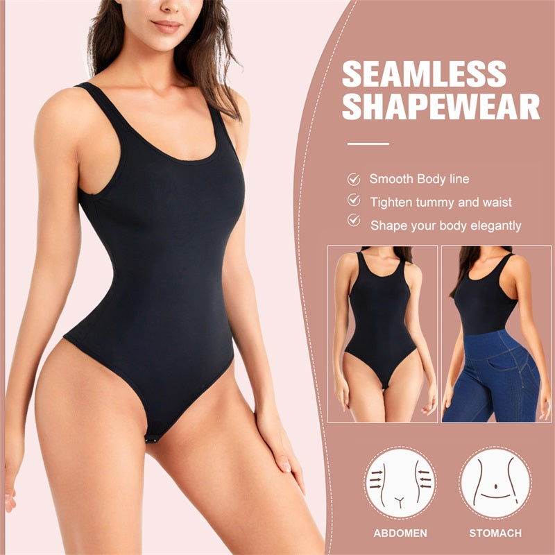 Backless Tummy Control Shaper High Waist Trainer Thong Bodysuit Shapewear