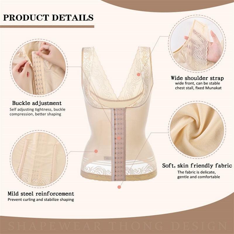 Body Lace Waist Trainer Shapewear Tummy Control Corset Belt