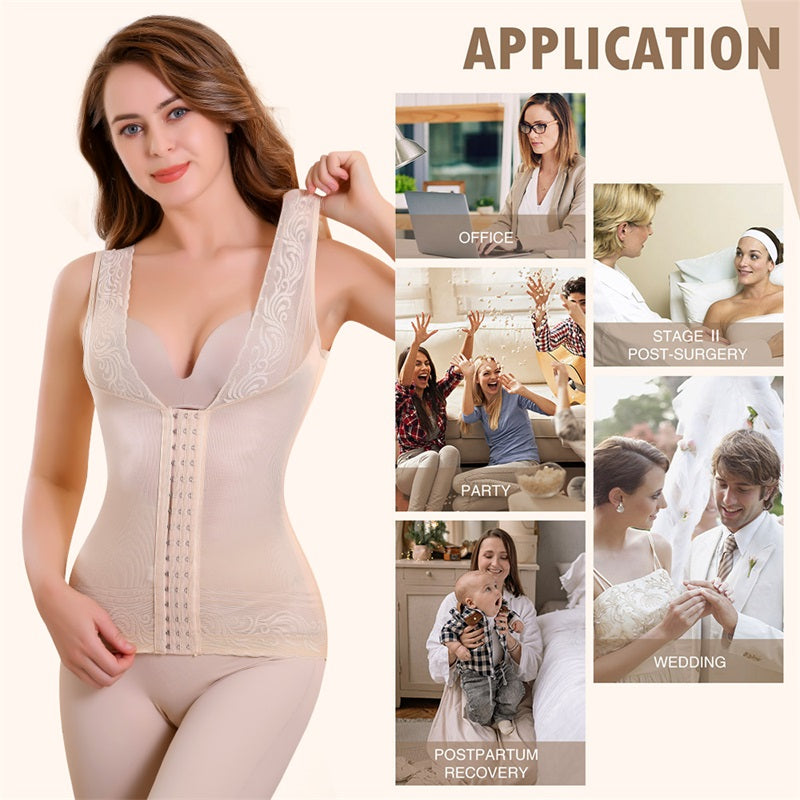 Body Lace Waist Trainer Shapewear Tummy Control Corset Belt