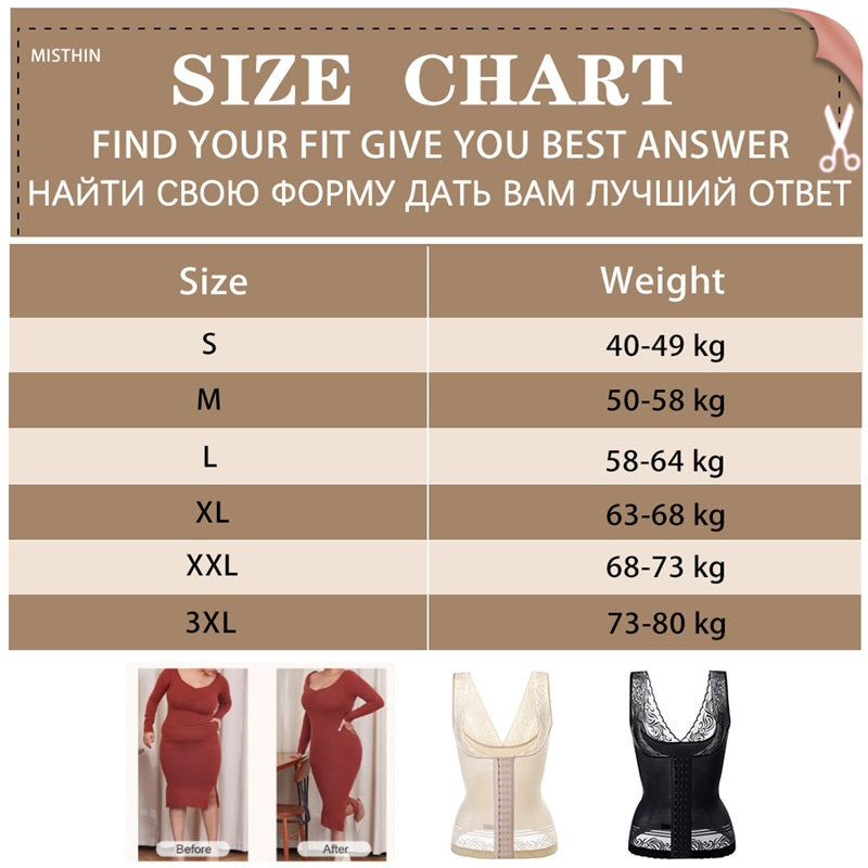 Body Lace Waist Trainer Shapewear Tummy Control Corset Belt