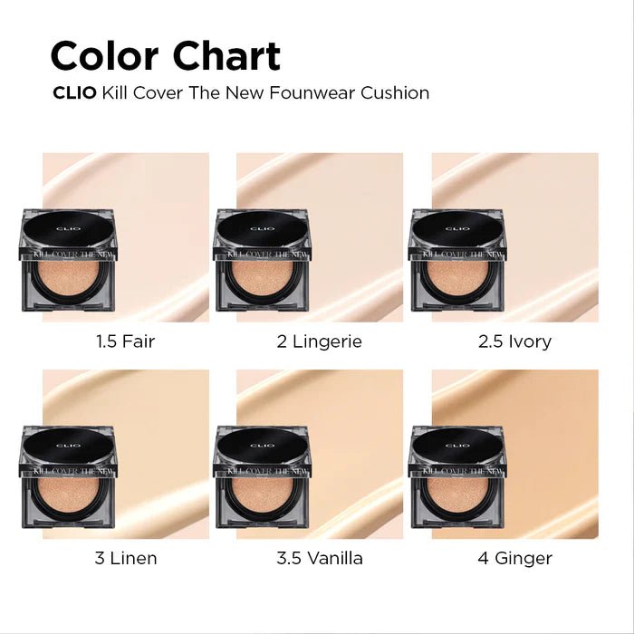 CLIO Kill Cover The New Founwear Cushion - Kiyoko Beauty