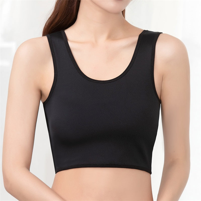 Compression Wireless Breast Flat Belly Bra Shaper Top Shapewear
