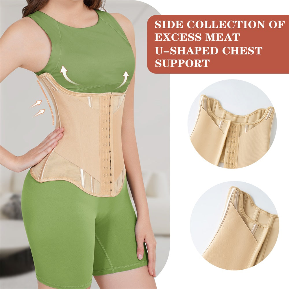 Double Belt Wrap Girdle Waist Trainer Shapewear Tummy Control Shaper