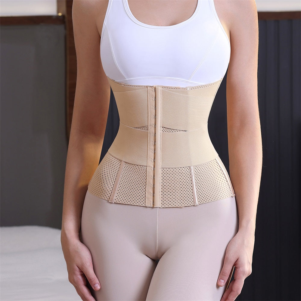 Double Waist Trainer Shapewear Belt Tummy Control Trimmer Wrap Corset