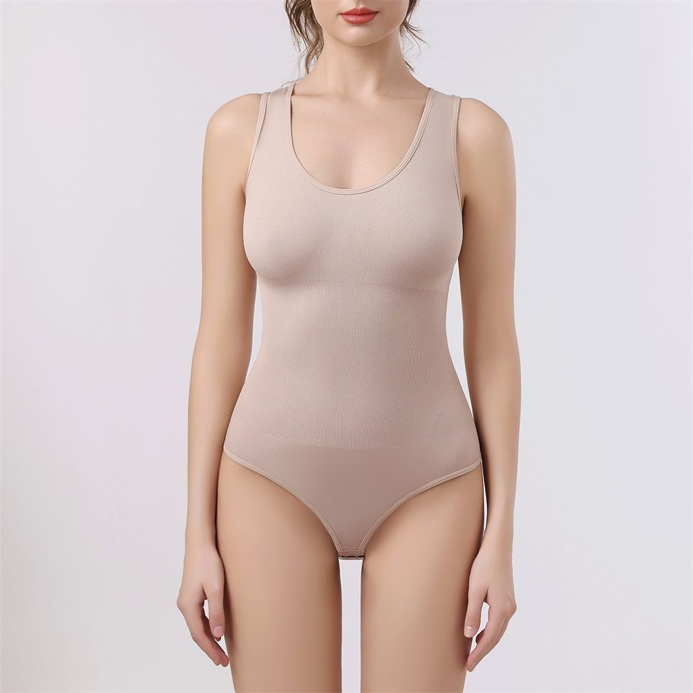 Firm Control Seamless Compression Bodysuit Shapewear Full Body Waist Trainer