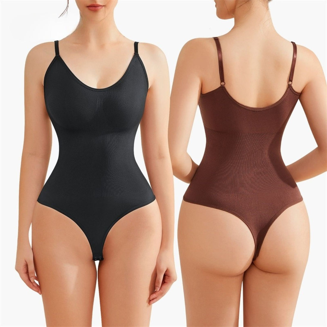 Full Body Shapewear Bodysuit Light Tummy Control Waist Trainer Butt Lifter