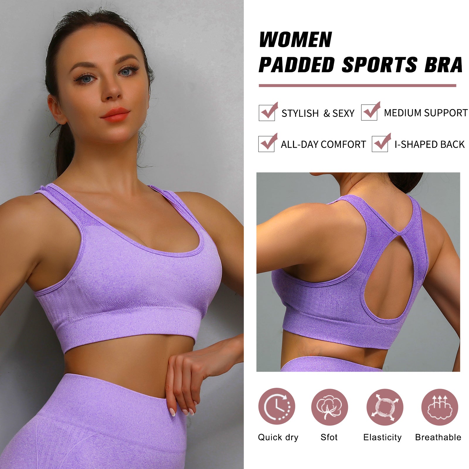 Gym Pants Fitness Sports Workout and Bra Sets Yoga Scrunch Butt Lifting