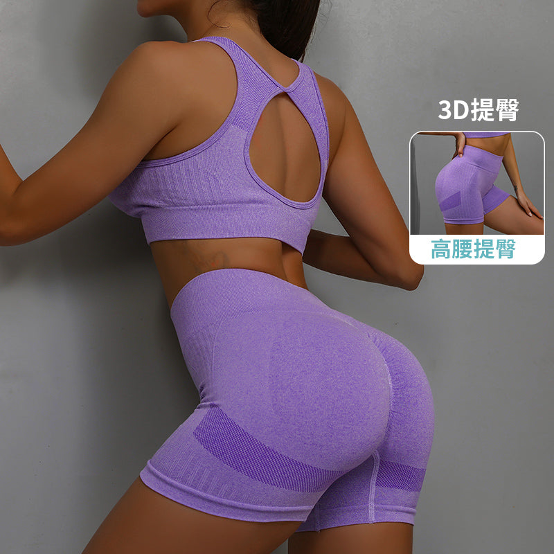 Gym Pants Fitness Sports Workout and Bra Sets Yoga Scrunch Butt Lifting
