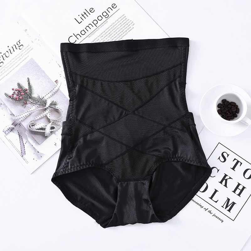 Hi-Waisted Tummy Control Panties Women Body Shaper Seamless Briefs Butts Lift Shapewear