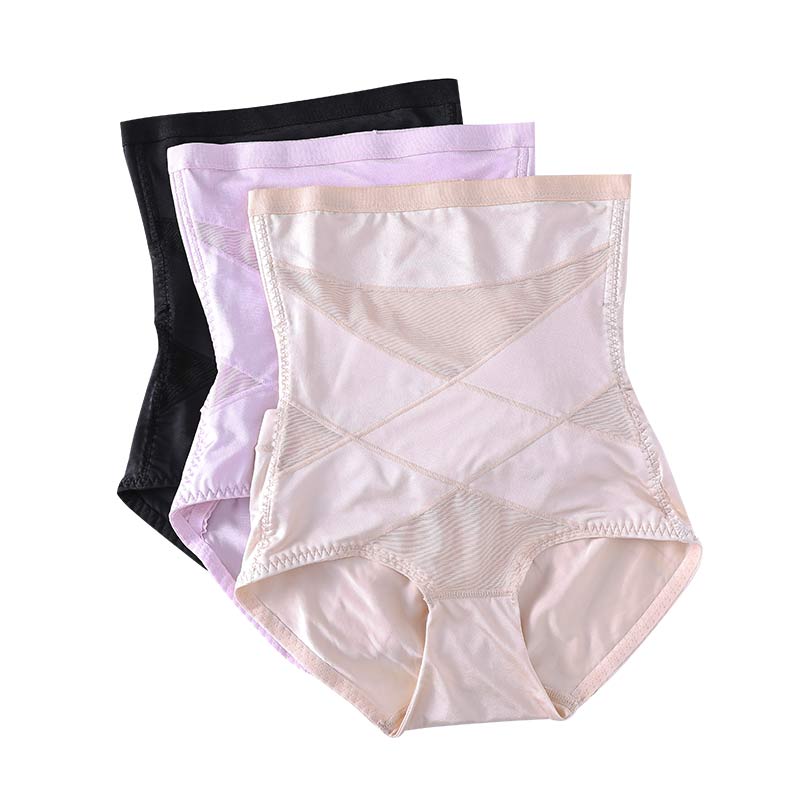 Hi-Waisted Tummy Control Panties Women Body Shaper Seamless Briefs Butts Lift Shapewear