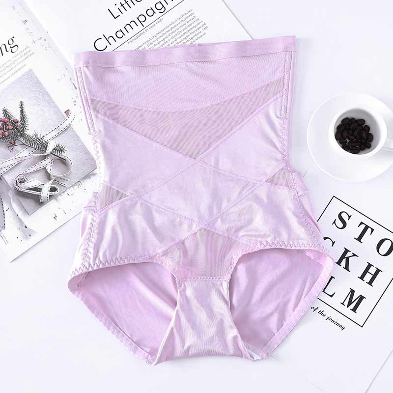 Hi-Waisted Tummy Control Panties Women Body Shaper Seamless Briefs Butts Lift Shapewear