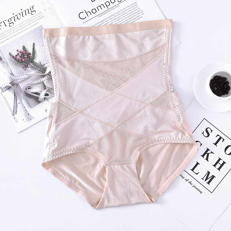 Hi-Waisted Tummy Control Panties Women Body Shaper Seamless Briefs Butts Lift Shapewear