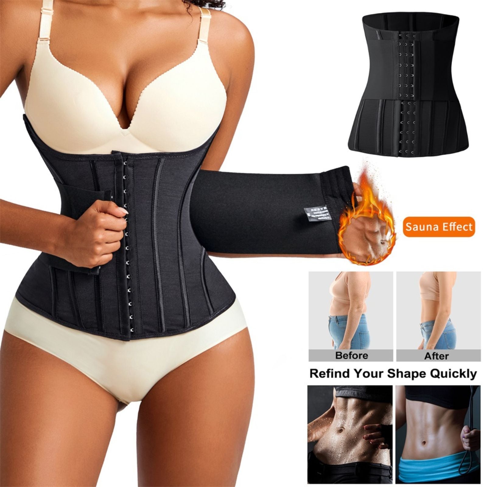 High Quality Double Belt Trimmer Wrap Corset Waist Trainer Shaper