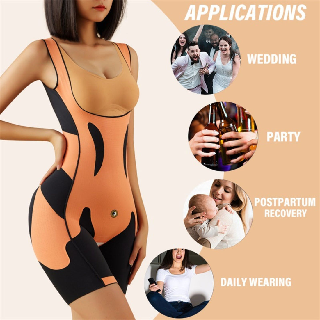 Waist Trainer Jumpsuit | Slimming Jumpsuit | Iamskin.com