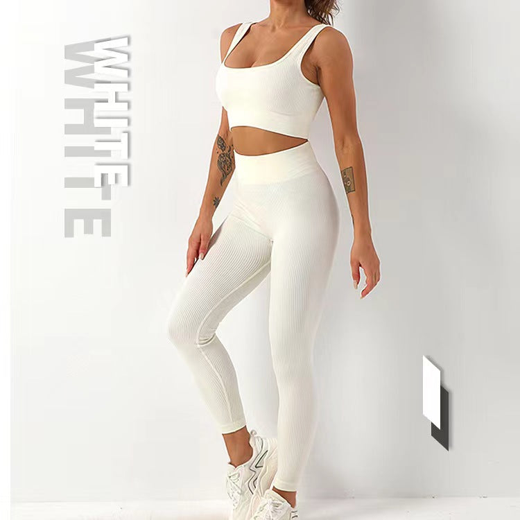 High Waist Fitness Seamless Shorts Sports Workout and Bra Sets Wear