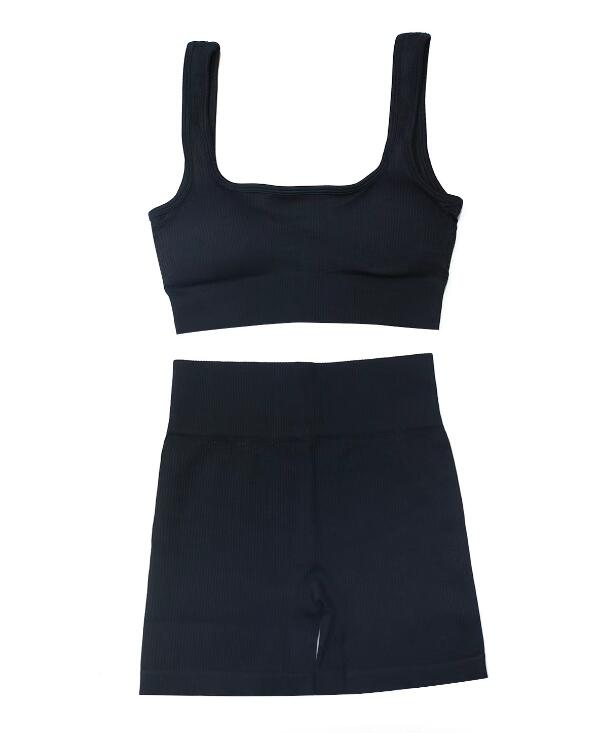 High Waist Fitness Seamless Shorts Sports Workout and Bra Sets Wear