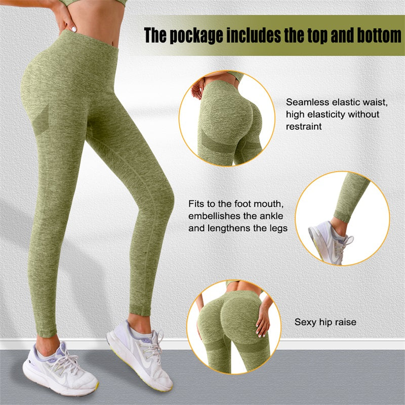 High Waist Scrunch Butt Yoga Leggings Tummy Control Fitness Shapewear