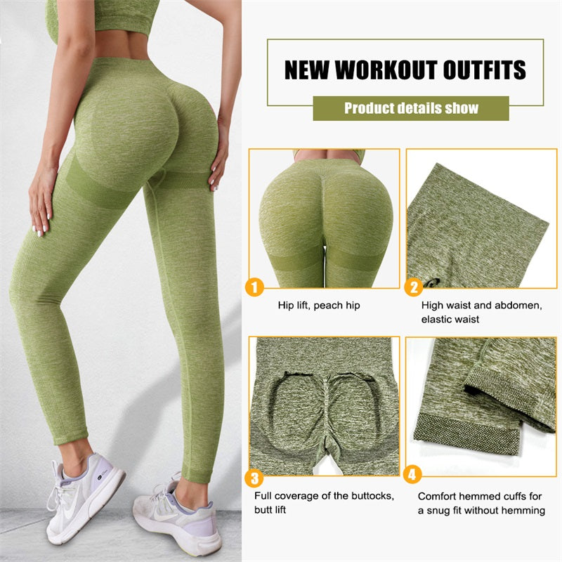 High Waist Scrunch Butt Yoga Leggings Tummy Control Fitness Shapewear