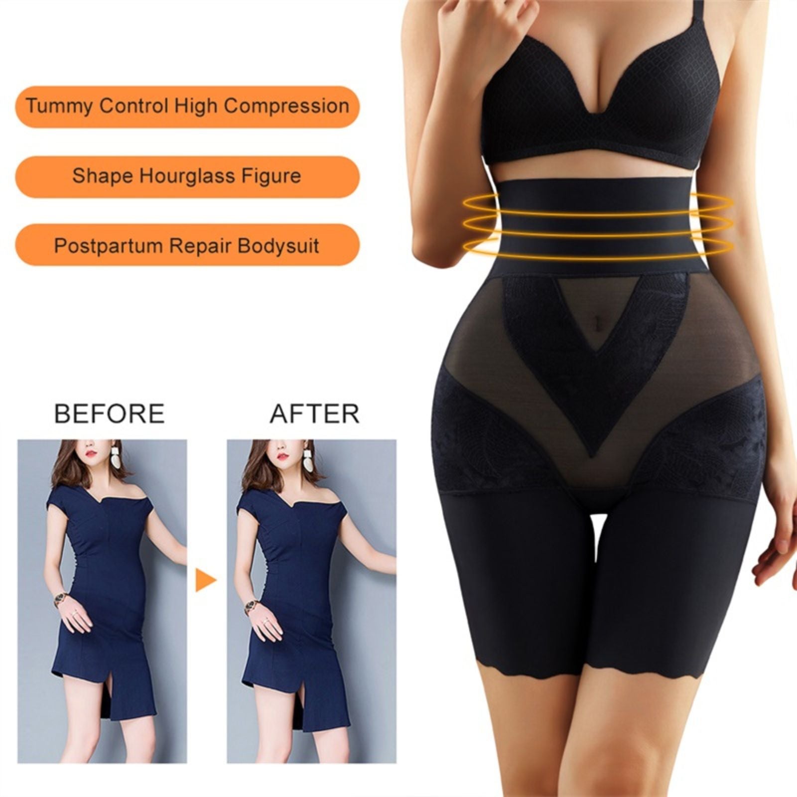High Waist Trainer Panties Shaper Thigh Slimming Control Shapewear