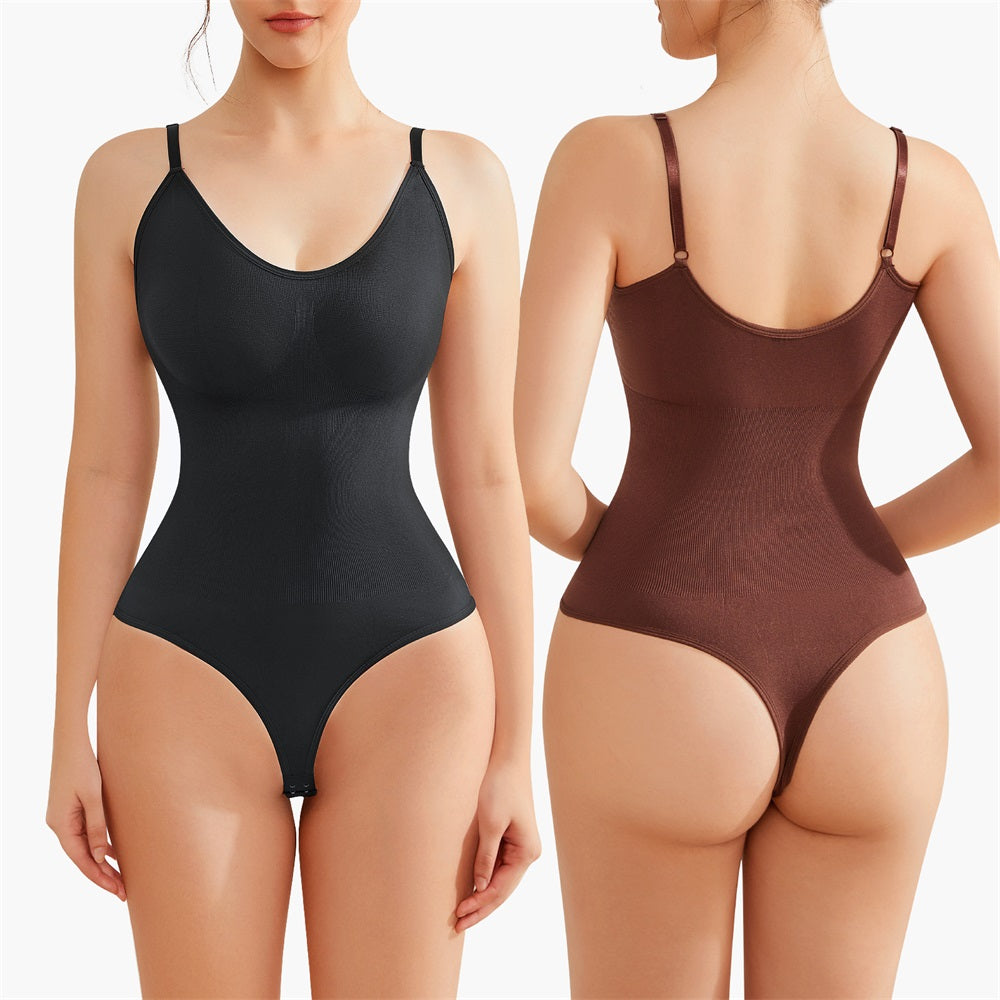 Light Tummy Control Full Body Corset Waist Bodysuit Shapewear