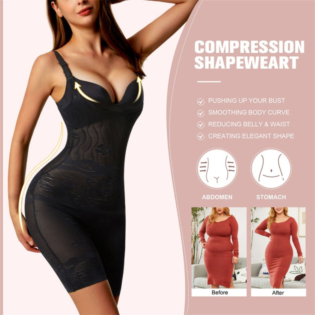 Body Booty Shaper | Full Body Shapewear | Iamskin.com