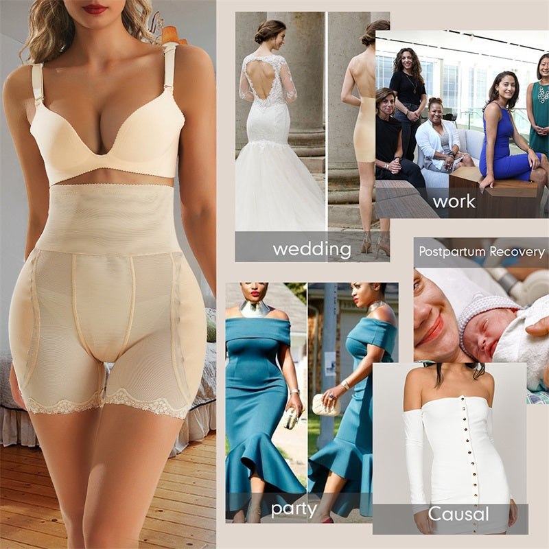 Padded Buttocks Pant Belly Tummy Wrap Body Shaper for Waist Slimming