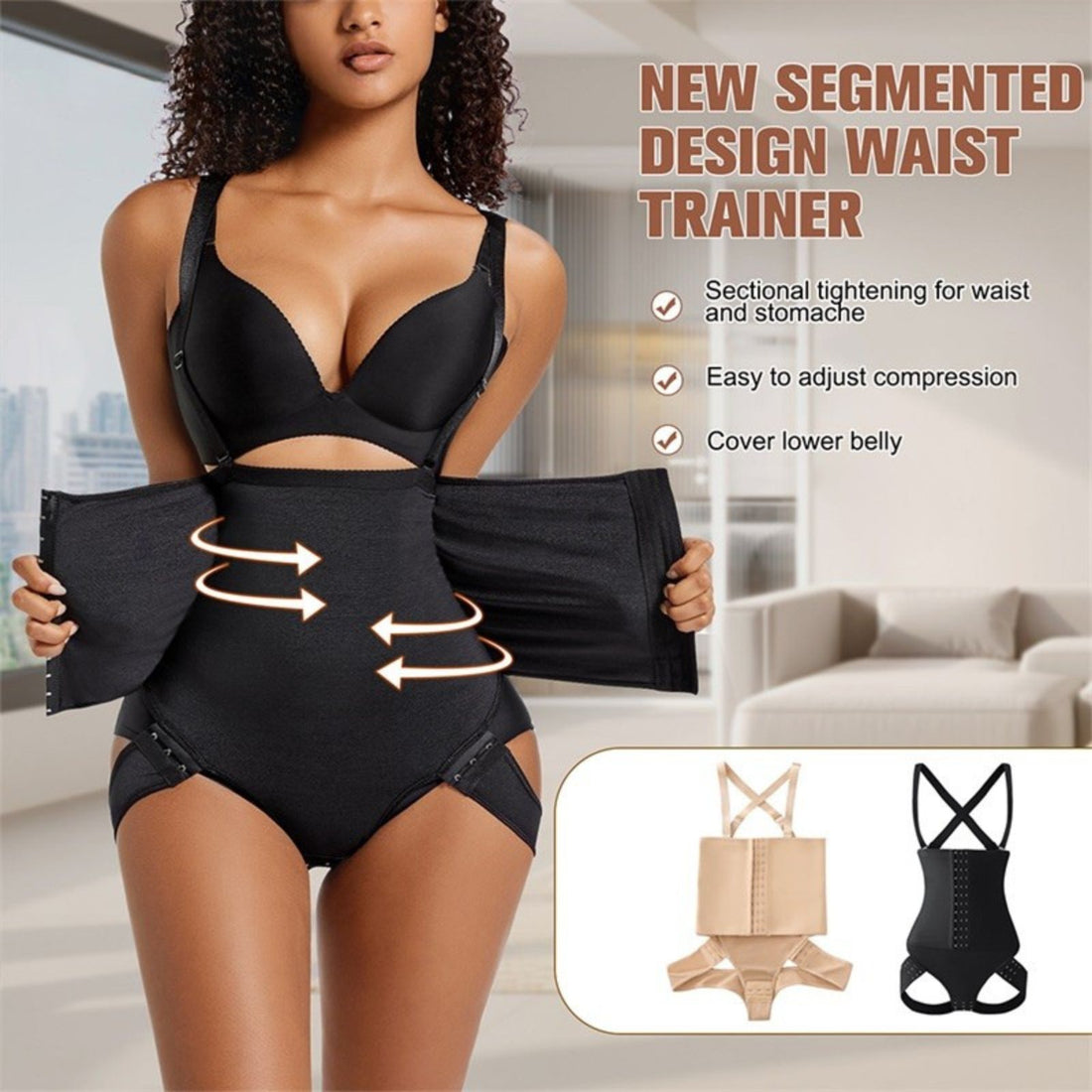 Panties Shaper Shoulder Strap Trainer Butt Lift Shapewear Waist Trainer