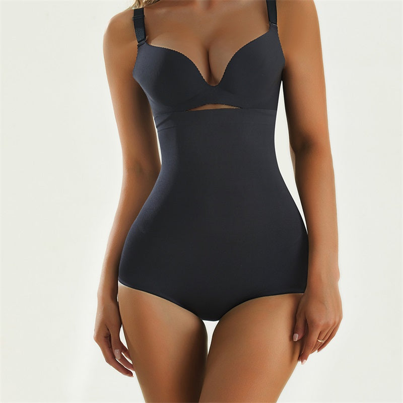 Plus Size Butt Lifter Shapewear High-Waist Control Panties with Hip Pads