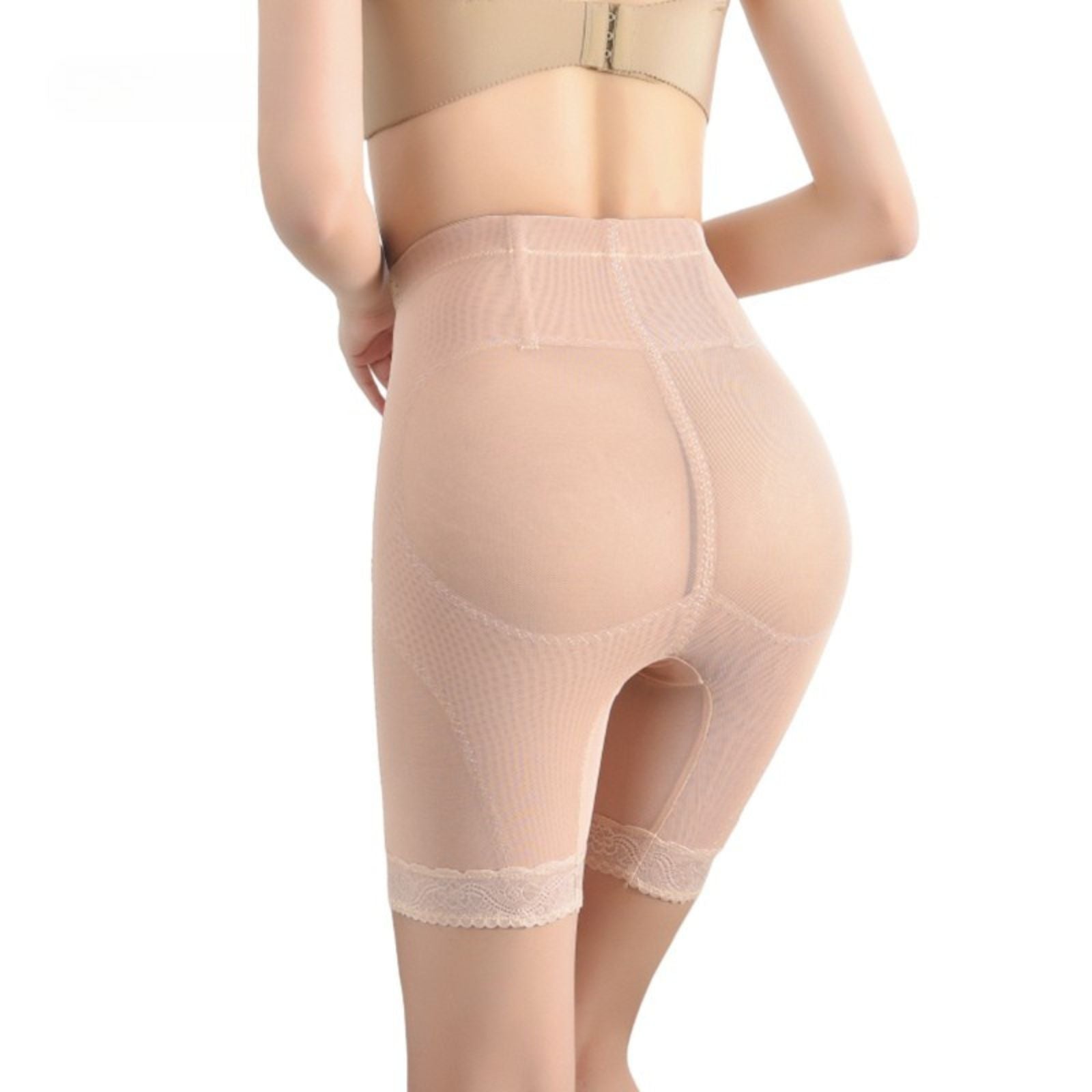 Plus Size Butt Lifter Shapewear Tummy Control Lace Waist Trainer Brief