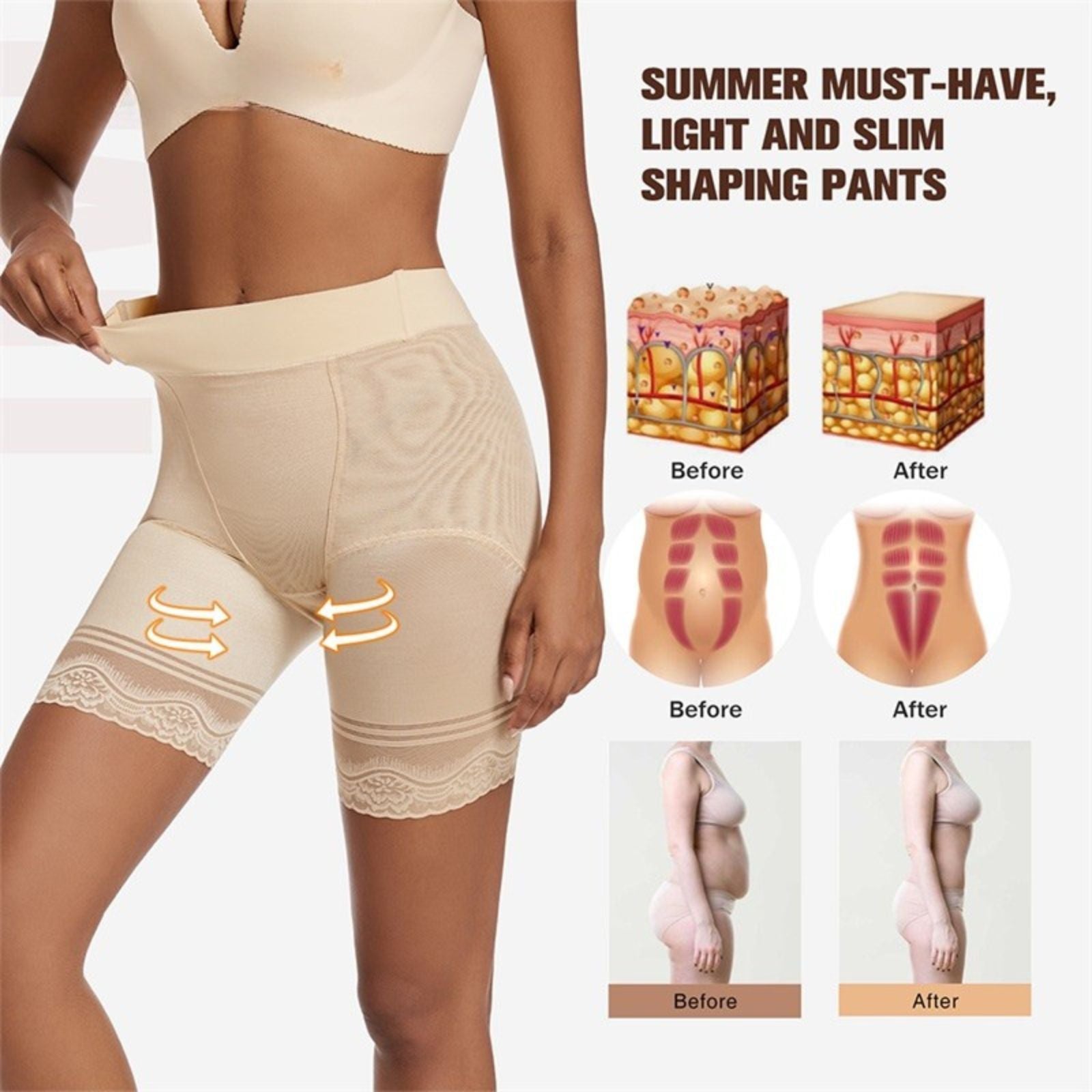 Plus Size Full Body Waist Trainer Shaper Tummy Control Corset Panties