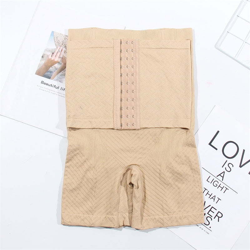 Plus Size Mid Thigh Shapewear Tummy Control Waist Trainer & Butt Lifter