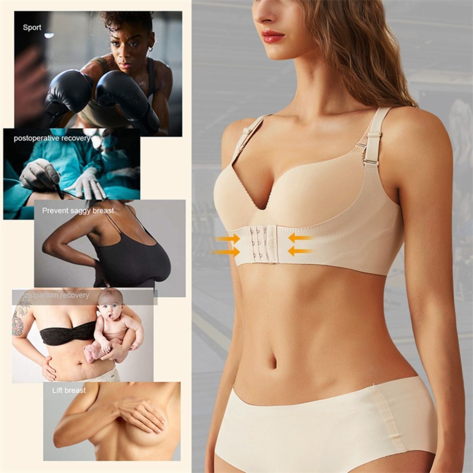 Posture Correction Push Up Bra Shapewear Waist Slimming Body Trimmer Vest