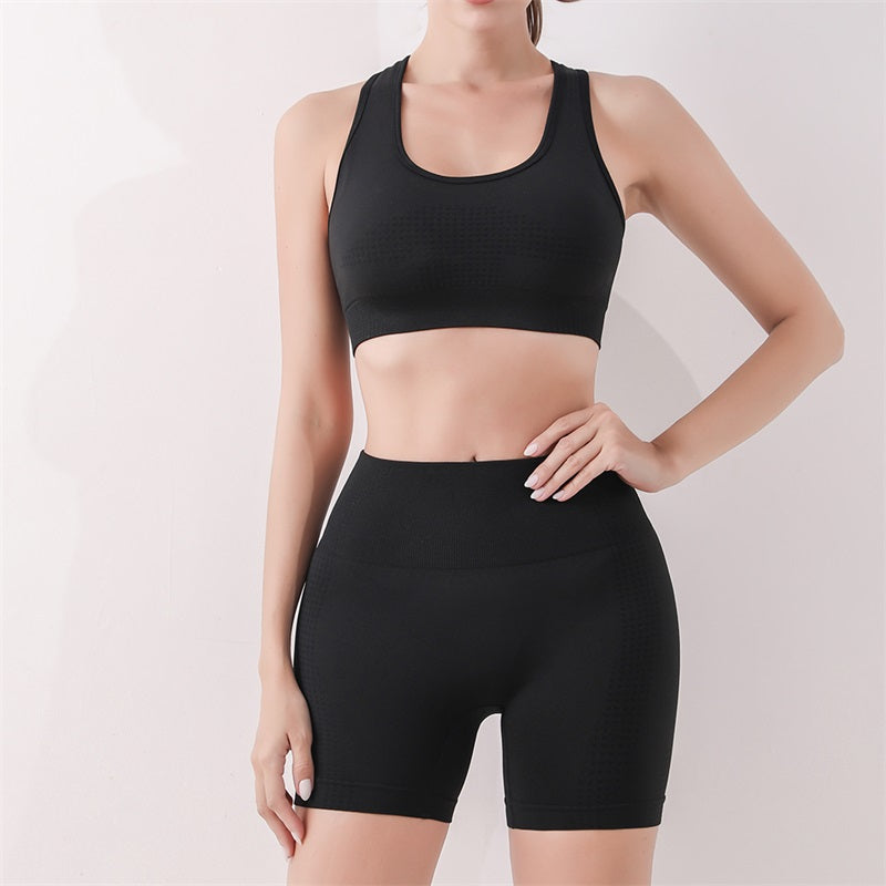 Push-Up Seamless Fitness Leggings & Bra Workout Set