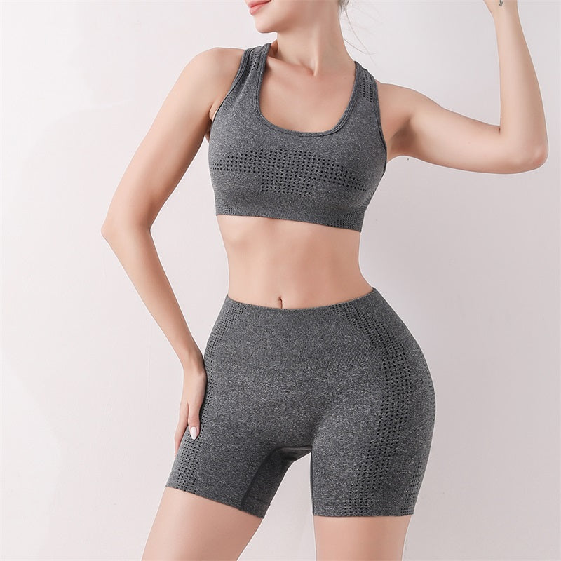 Scrunch Butt Workout Set Seamless Push-Up Bra & High Waist Leggings
