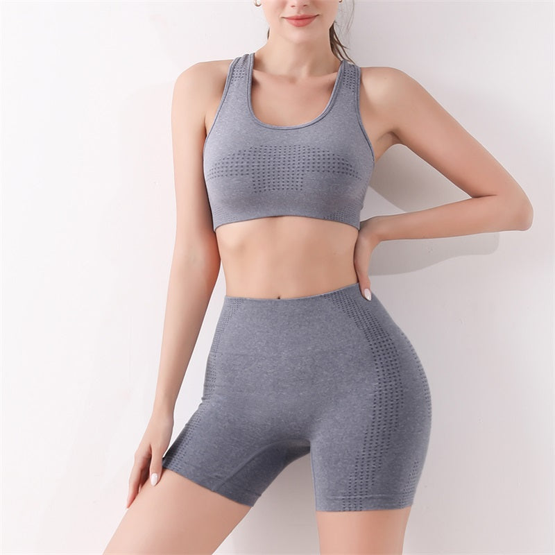 Scrunch Butt Workout Set Seamless Push-Up Bra & High Waist Leggings
