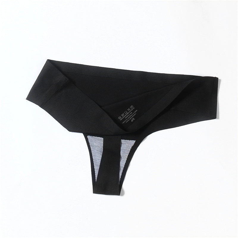 Seamless Ice Silk Thong Panties T-Back G-String Women’s Bikini Underwear