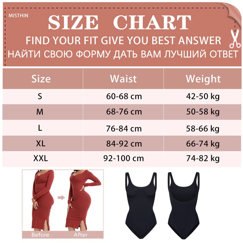 Seamless Panty High Waist Trainer Backless Thong Bodysuit Shapewear