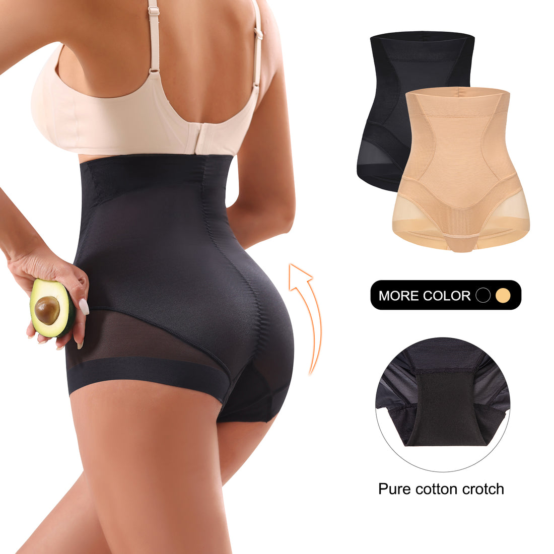 Seamless Tummy Control Gym Bodysuit Firm Compression Panty Shapewear