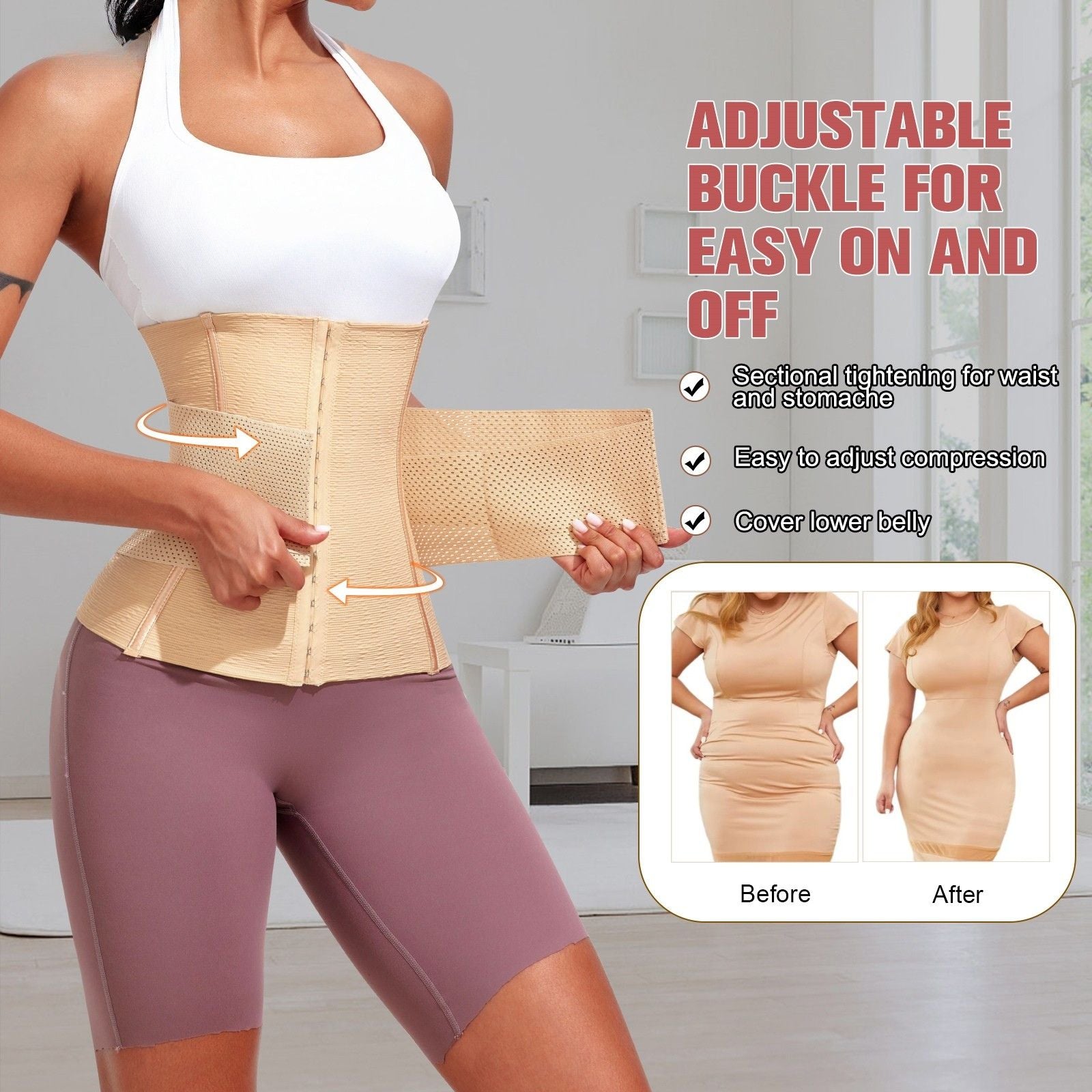Seamless Waist Trainer Slimming Tummy Shaper Belt for Women