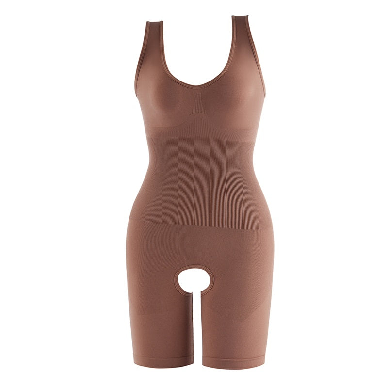 Seamless Waist Trainer Tummy Control Thigh Slim Bodysuit Shapewear