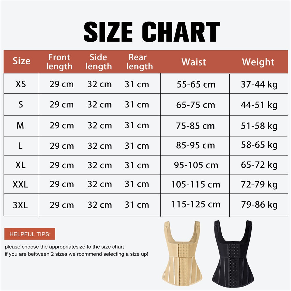Shoulder Strap Waist Trainer Vest Double Trimmer Tummy Control Shaper Belt