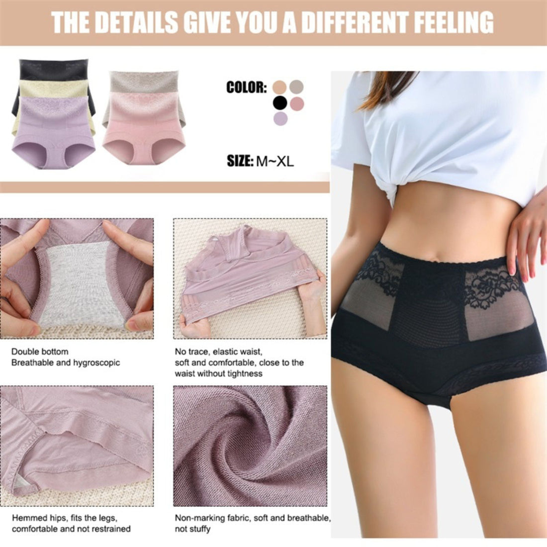 Slim Body Panties Shaper High Waist Trainer Underwear Shapewear